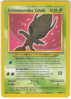 Pokémon-Karte Schimmerndes Celebi 106/105