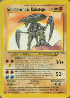 Pokémon-Karte Schimmerndes Kabutops 108/105