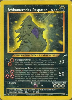 Pokémon-Karte Schimmerndes Despotar 113/105