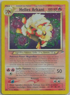 Pokémon-Karte Helles Arkani 012/105