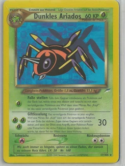 Pokémon-Karte Dunkles Ariados 017/105