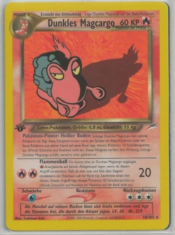 Pokémon-Karte Dunkles Magcargo 018/105
