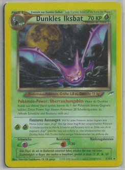 Pokémon-Karte Dunkles Iksbat 002/105