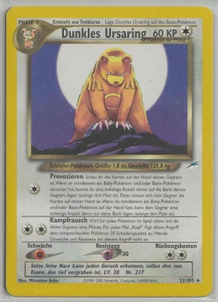 Pokémon-Karte Dunkles Ursaring 021/105