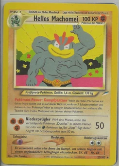 Pokémon-Karte Helles Machomei 025/105