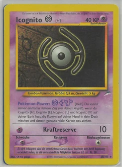 Pokémon-Karte Icognito H 028/105