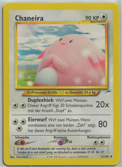 Pokémon-Karte Chaneira 031/105