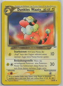 Pokémon-Karte Dunkles Waaty 034/105