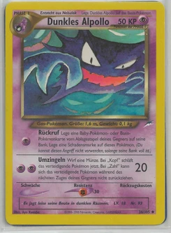 Pokémon-Karte Dunkles Alpollo 036/105