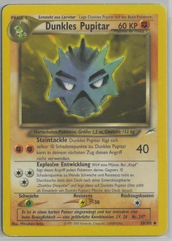 Pokémon-Karte Dunkles Pupitar 038/105