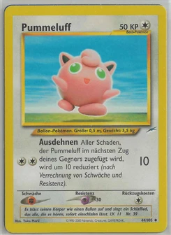 Pokémon-Karte Pummeluff 044/105