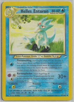 Pokémon-Karte Helles Entoron 047/105