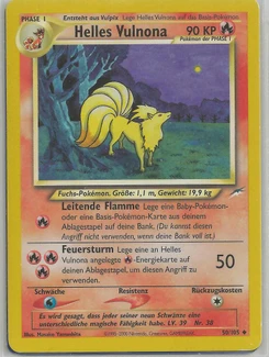 Pokémon-Karte Helles Vulnona 050/105