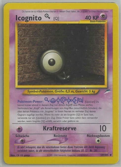 Pokémon-Karte Icognito Q 059/105