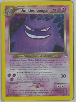 Pokémon-Karte Dunkles Gengar 006/105