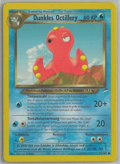 Pokémon-Karte Dunkles Octillery 062/105