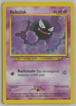 Pokémon-Karte Nebulak 065/105