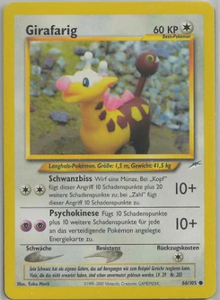 Pokémon-Karte Girafarig 066/105