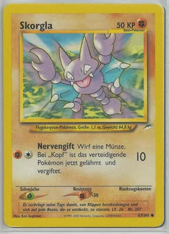 Pokémon-Karte Skorgla 067/105