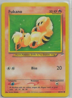 Pokémon-Karte Fukano 068/105
