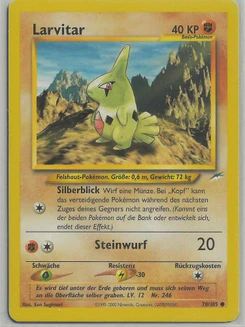 Pokémon-Karte Larvitar 070/105