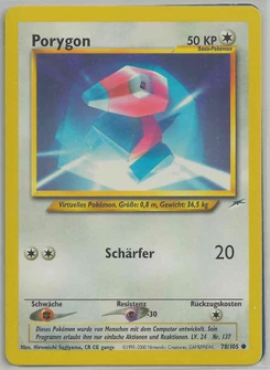 Pokémon-Karte Porygon 078/105