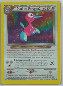 Pokémon-Karte Dunkles Porygon2 008/105