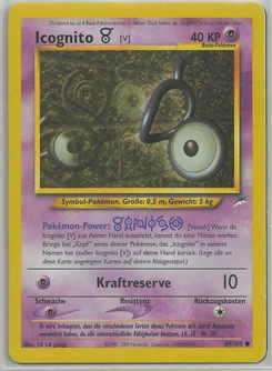 Pokémon-Karte Icognito V 089/105