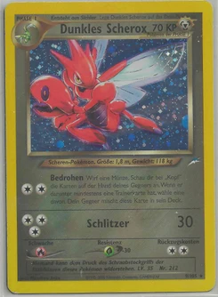 Pokémon-Karte Dunkles Scherox 009/105
