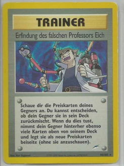 Pokémon-Karte Erfindung des falschen Professor Eich 094/105