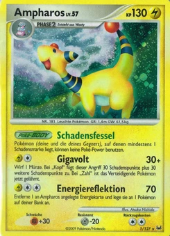 Pokémon-Karte Ampharos 001/127