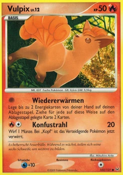 Pokémon-Karte Vulpix 102/127