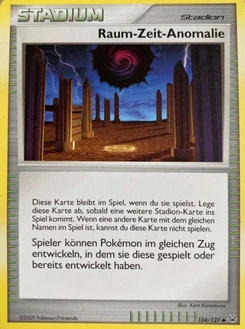 Pokémon-Karte Raum-Zeit-Anomalie 104/127