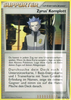 Pokémon-Karte Zyrus' Komplott 105/127