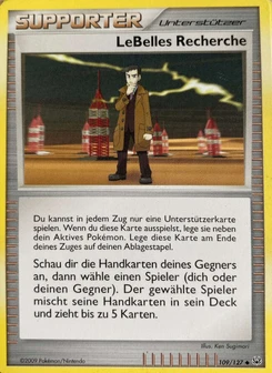 Pokémon-Karte LeBelles Recherche 109/127