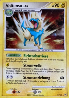 Pokémon-Karte Voltenso 011/127