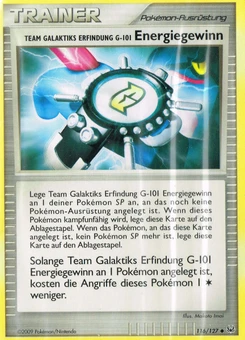 Pokémon-Karte Team Galaktiks Erfindung G-101 Energiegewinn 116/127