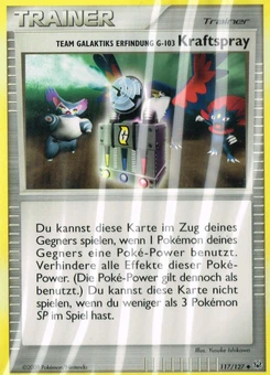 Pokémon-Karte Team Galaktiks Erfindung G-103 Kraftspray 117/127