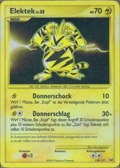 Pokémon-Karte Elektek 128/127