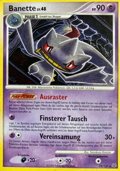 Pokémon-Karte Banette 019/127
