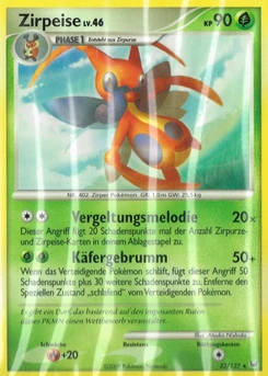 Pokémon-Karte Zirpeise 032/127