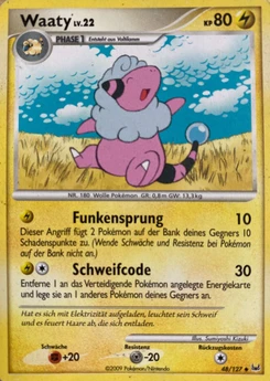 Pokémon-Karte Waaty 048/127