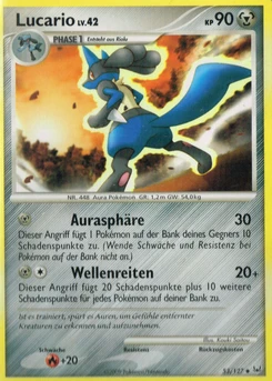 Pokémon-Karte Lucario 053/127