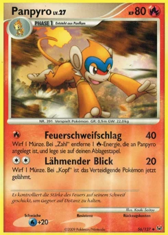 Pokémon-Karte Panpyro 056/127