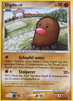 Pokémon-Karte Digda 072/127