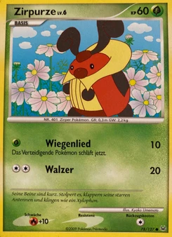 Pokémon-Karte Zirpurze 078/127