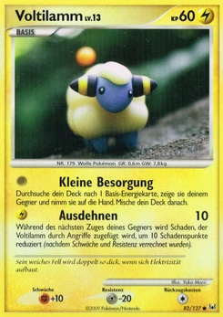 Pokémon-Karte Voltilamm 082/127