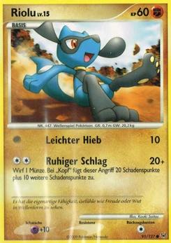 Pokémon-Karte Riolu 091/127