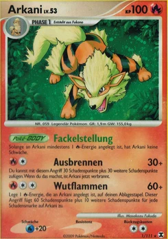 Pokémon-Karte Arkani 001/111