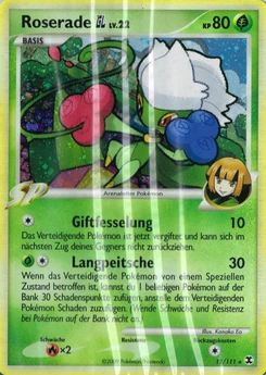 Pokémon-Karte Roserade GL 012/111